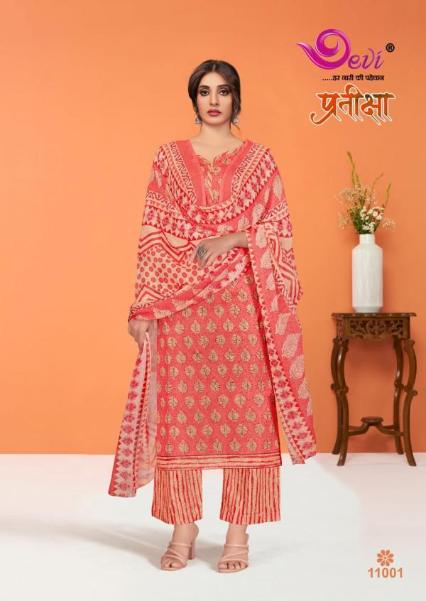 Devi Pratiksha Vol-11 Chiffon Dupatta Designer Dress Material